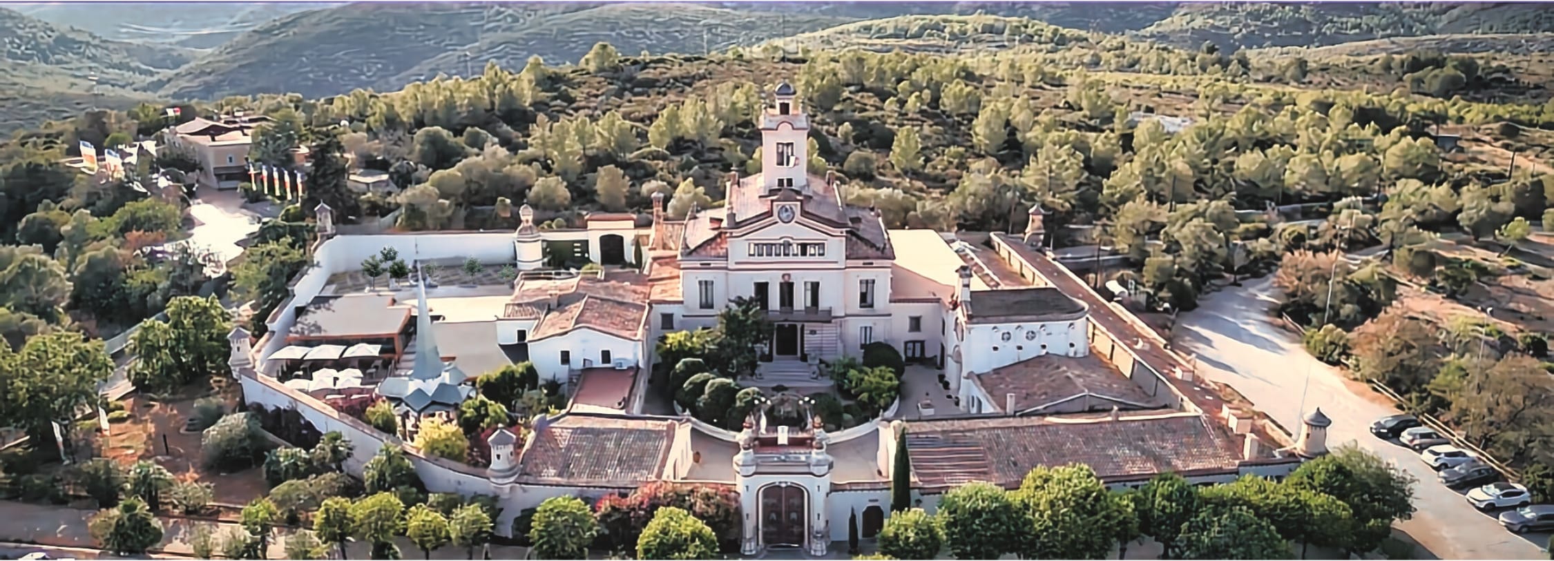 Imagen - aerea Monasterio - del - Garraf - Sakya - Tashi - Ling - Monjes - Budistas